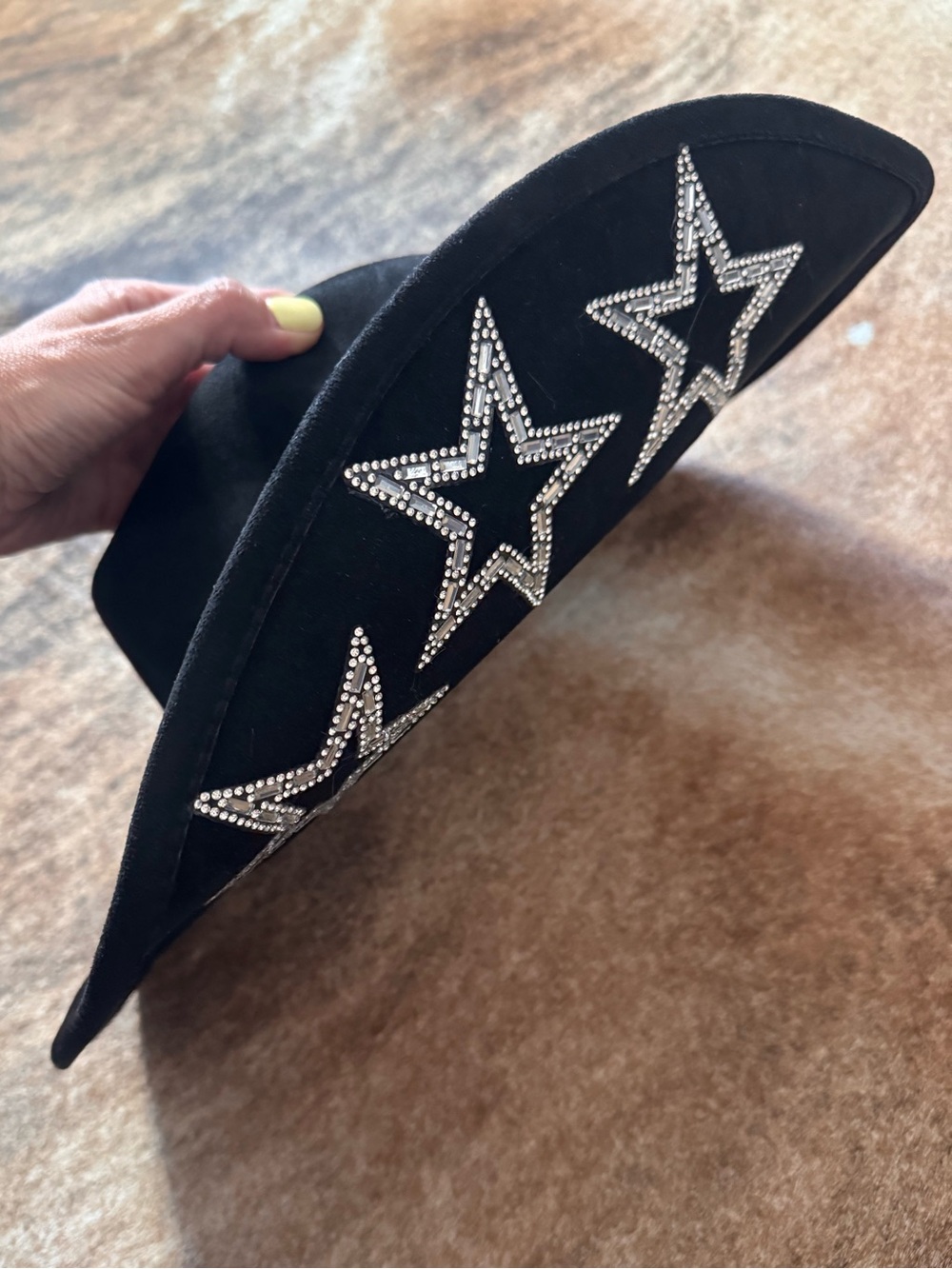 Black Star Embellished Cowboy Hat